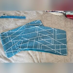 Miulee | Blue Geometric Patterned Pillow Covers 18x12 Set of 2